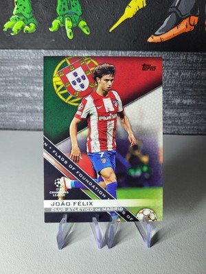 2021-22 Topps UEFA Flags of Foundation João Félix #FF-16 Atletico Madrid
