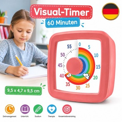 Visueller Countdown-Uhr Regenbogen Farbscheibe Erwachsene Homeschool Batterie