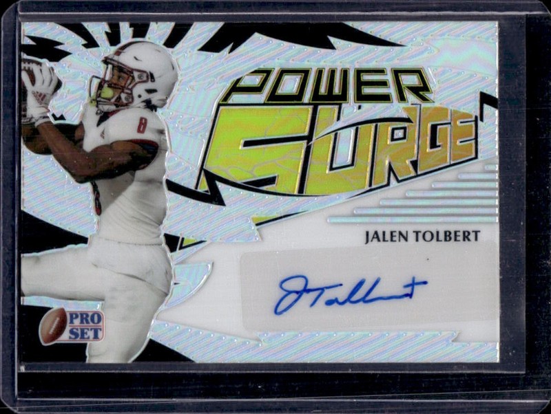 2022 Pro Metal Jalen Tolbert Power Surge Auto Autograph Prismatic Silver RC #/50