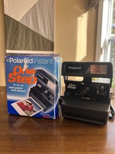 Vintage Polaroid One Step 600 Instant Camera - w/ Box - EUC