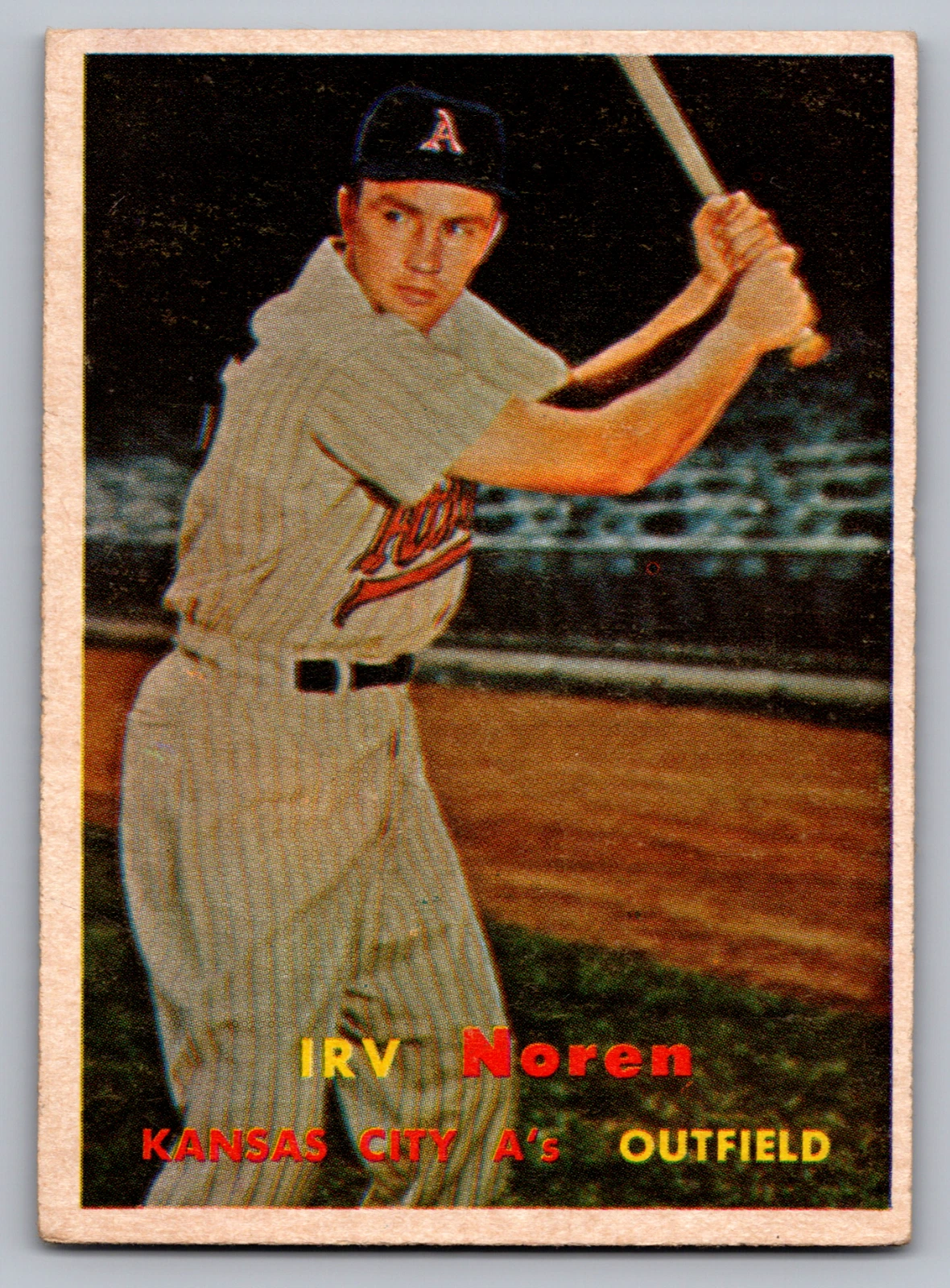 1957 TOPPS #298 IRV NOREN A'S