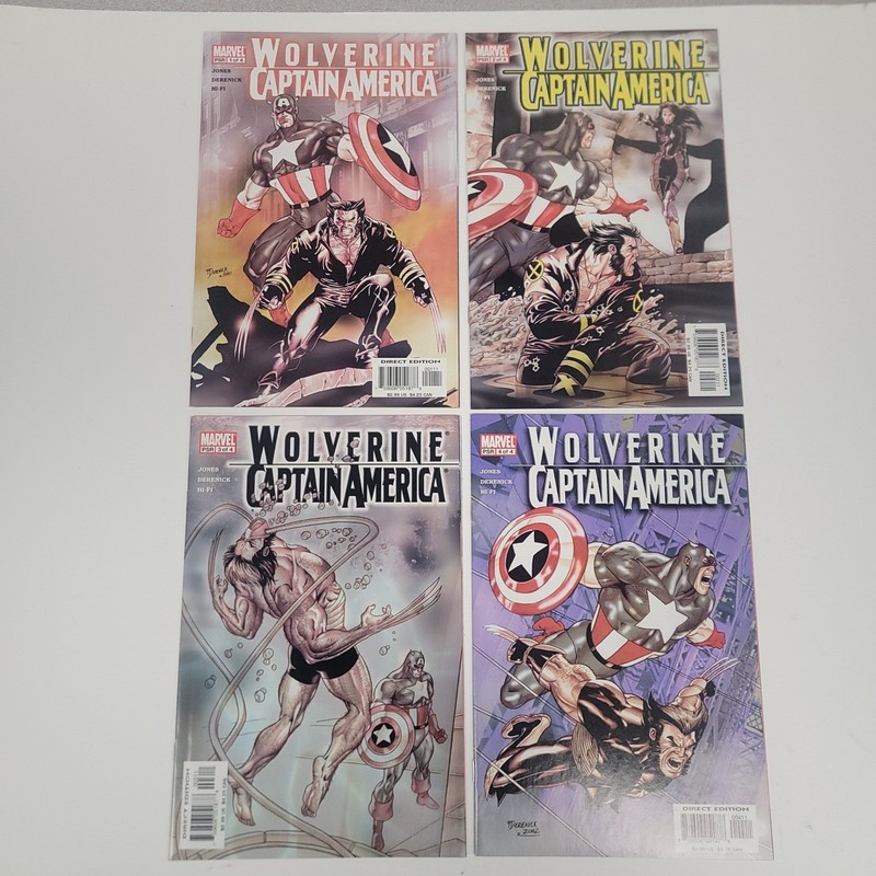 Marvel Wolverine Captain America 1-4 Complete Set Comic Book Lot 2004