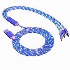 Dripped Out 3-in-1 Multi 43 inches, White/Clear with Blue and Purple LED