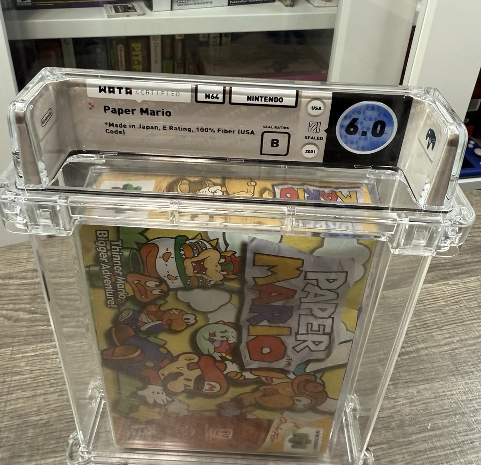 Paper Mario Factory Sealed New Wata Graded 6.0 B For Nintendo 64 100% Fiber N64 - Image 2 of 4