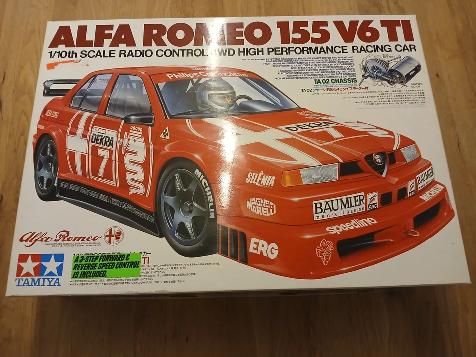 Tamiya 1:10 ALFA ROMEO 155 V6 TI - 58128 - New In Box! Vintage Tamiya Touringcar - Bild 2 von 4