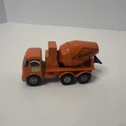MATCHBOX King Size K-13 Ready Mix Concrete Truck ORANGE Rotating Drum LESNEY