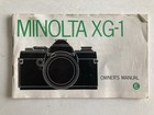 Minolta XG-1 Owner's Manual