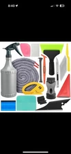 Car Window Tint Sprayer Can PPF Rubber Squeegee Soak Rope Vinyl Wrap Tools Kit