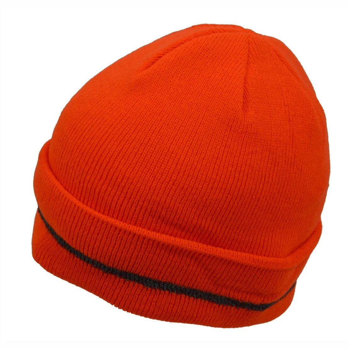 Petra Roc OBE-S1 High-Vis Safety Beanie Hat with Reflective Woven Stripe 100% Ac image 2