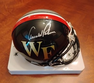 Wake Forest ARNOLD PALMER Ohio State JACK NICKLAUS Autographed Duel Mini Helmet