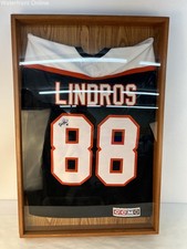 Eric Lindros Signed Philadelphia Flyers Jersey Custom Framed Shadow Box CCM 88