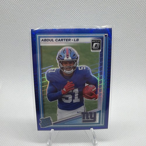 2025 Panini Donruss Optic - Rated Rookie Abdul Carter #300 Blue Hyper Prizm (RC)