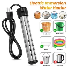 2000W Home Immersion Water Heater Portable Bucket Water Heaters Bath Bathroom 