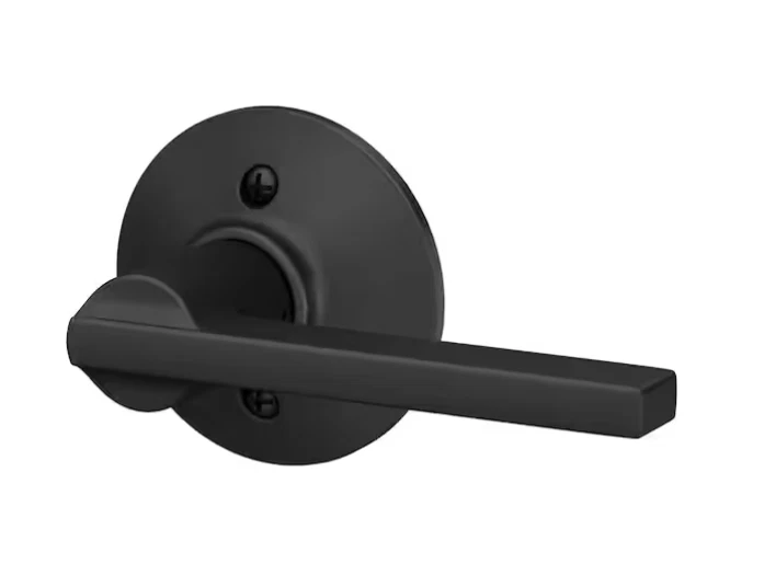 Maçaneta de porta Schlage Latitude preta fosca manequim F170 LAT 622 sem giro 💥 - Imagem 2 de 3