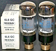 Matched Pair Mesa / Sylvania 6L6GC STR 415 Vacuum Tubes Tested NOS TV - 7