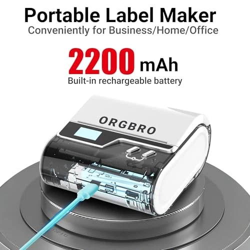 Bluetooth Label Maker Z3 with 1/2/3 Inch Tape Portable Label Printer
