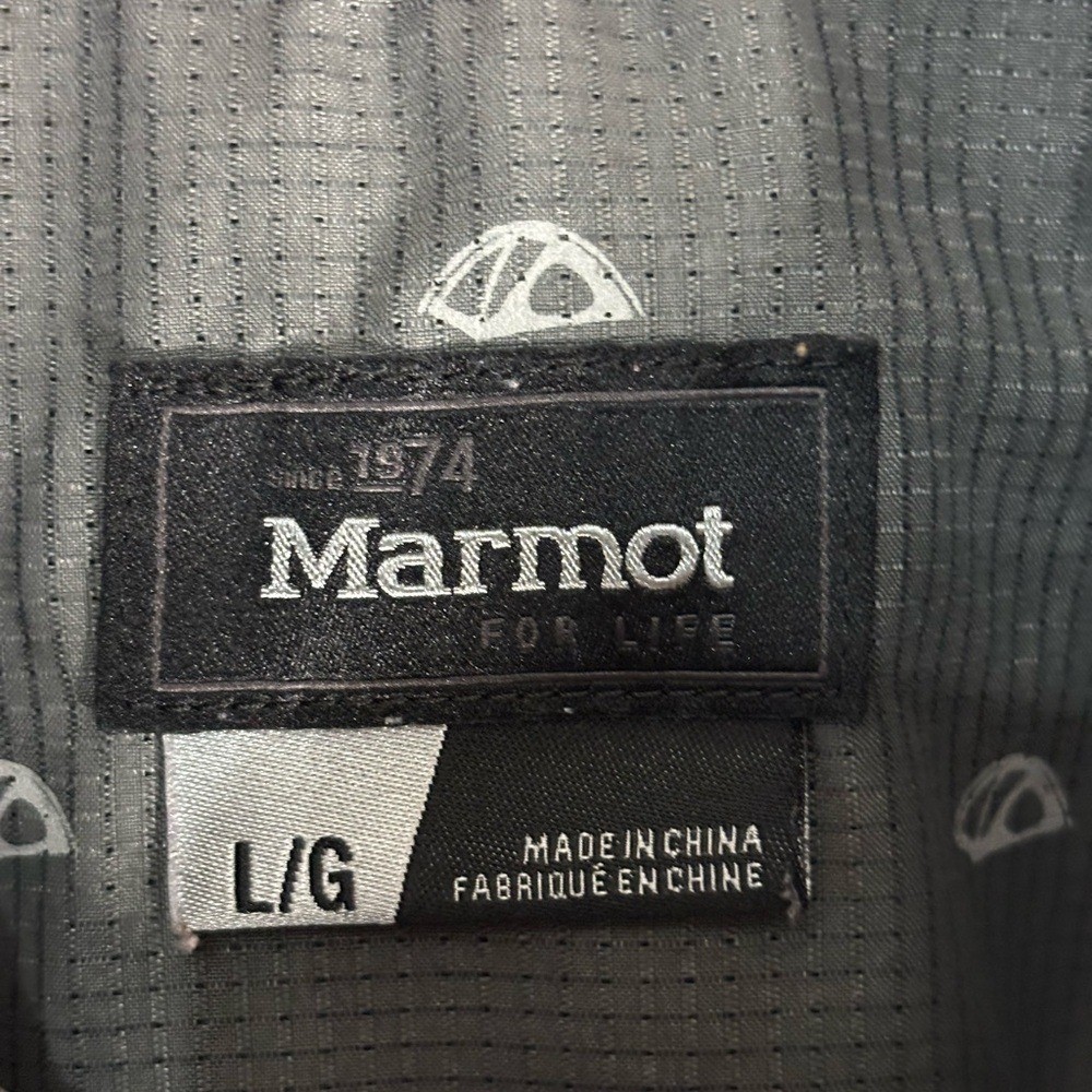 Marmot Gray Patterned Casual Button Down Shirt Li… - image 4