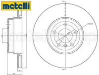 2X Bremsscheibe Metelli 23-1041C 2 Bremsscheiben Hinterachse Hinten FüR BMW