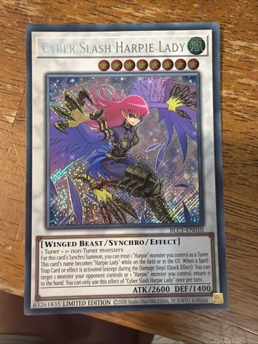 Cyber Slash Harpie Lady BLC1-EN010 YuGiOh Battles of Legend: Chapter 1 card