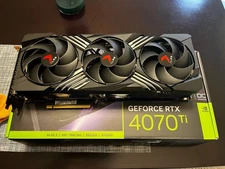 PNY GeForce RTX 4070 Ti XLR8 Gaming VERTO EPIC-X RGB OC Triple Fan 12GB...