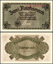 Germany 2 Reichsmark, 1940-1945 ND, P-R137a, UNC