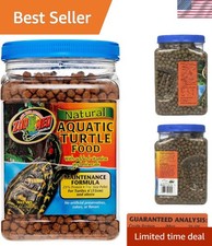 Natural Aquatic Turtle Food - 24oz Floating Pellets for All Life Stages