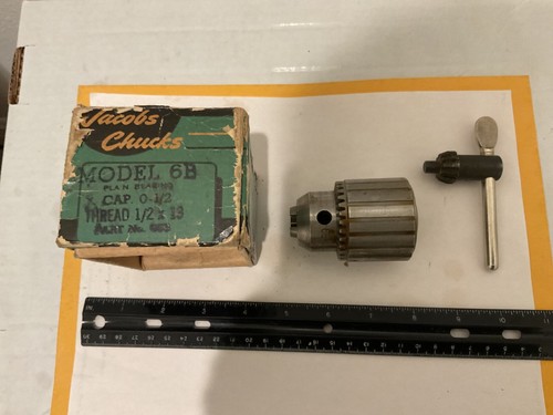 41BA 3/8-24 Jacobs Drill Chuck 1/32 - 3/8 Capacity 3/8-24 Threaded