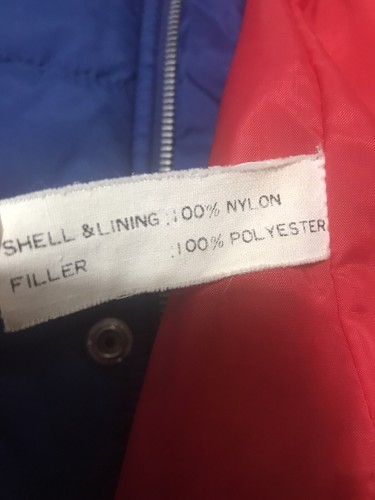 70’s 80s Vintage Sears Put On Shop Blue Teen Male Puffer Coat Jacket Size 20 - Picture 12 of 12
