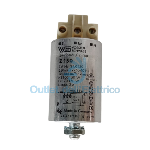 VOSSLOH 210150 ACCENDITORE 3 FILI X LAMP.HS100-150W HI70-150W