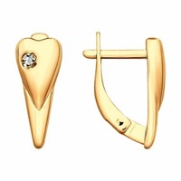 Ohrringe Silber Creolen 925 Silber Vergoldet Rosegoldoptik Brillant Echtschmuck