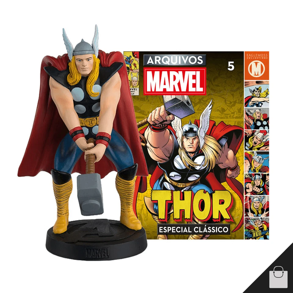 Figura Thor Avengers Fact Files años 60 rara estatua de musgo de águila figura Marvel 1:14 Foto 3 de 4