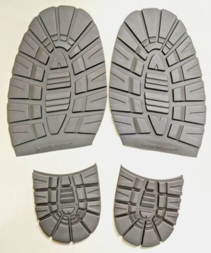 Dunlop Gripper Sole Heel Kit In Non Slip Rubber Hardwearing Black SOLD IN PAIRS