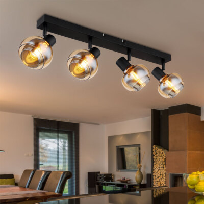 Deckenleuchte Deckenlampe Wohnzimmerleuchte Spots beweglich BigLight