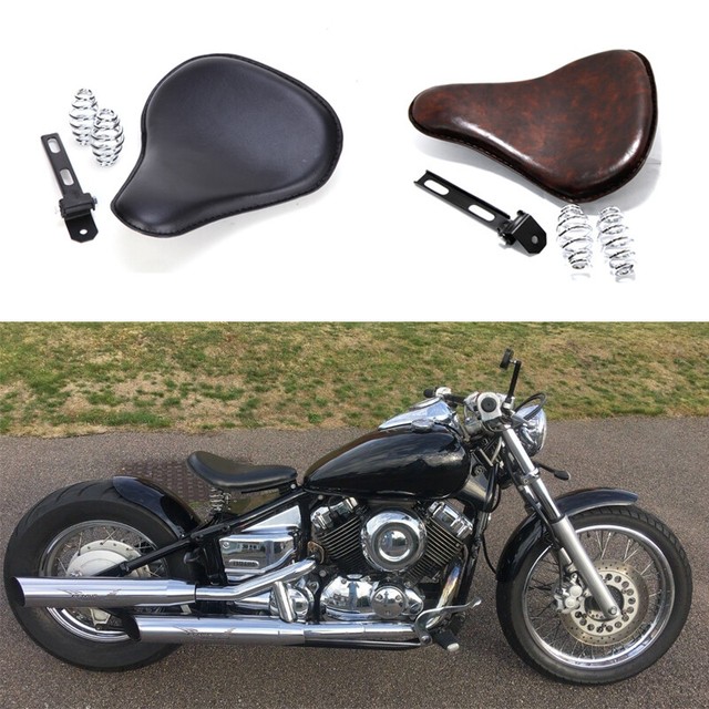 Black Motorcycle Solo Driver Seat For Yamaha XVS Dragstar V Star 650