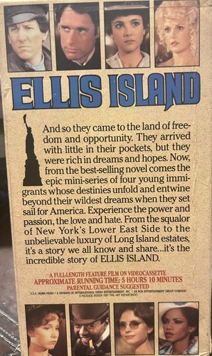 ELLIS ISLAND THE COMPLETE MINI-SERIES VHS 2 Tape Set 1984 OOP ALICE KRIGE - Picture 3 of 4