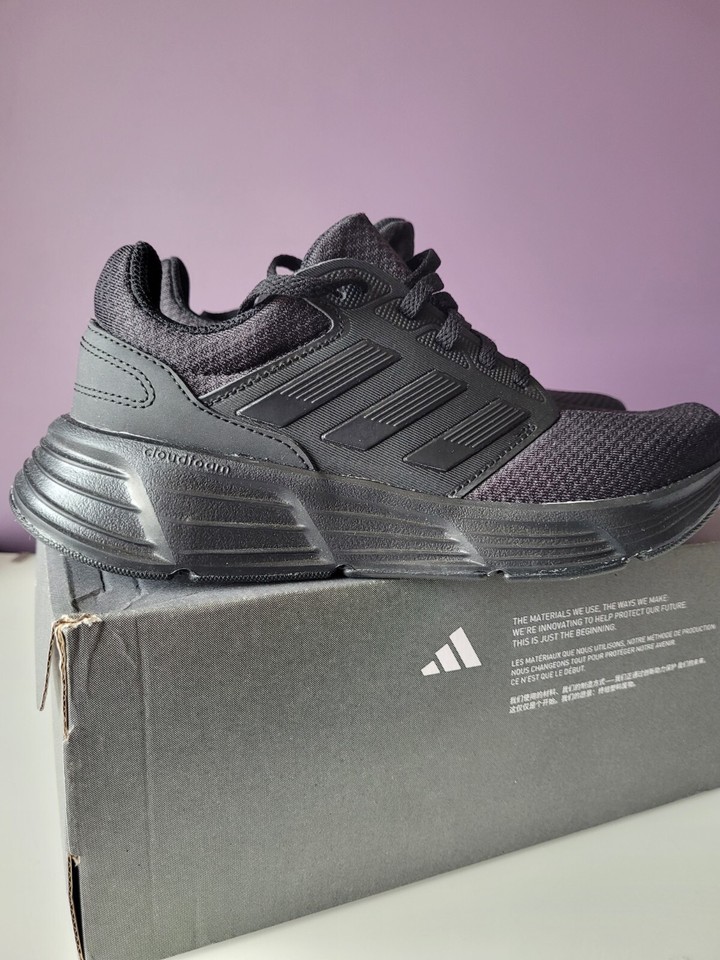 adidas Galaxy 6 Womens Running Shoes Black Cushioned Sports Run