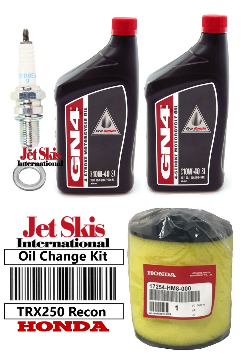 TRX  2 (アメリカ版パッケージ) Honda TRX250 TE TM Recon 250 Oil Change Kit Air Filter NGK Spark
