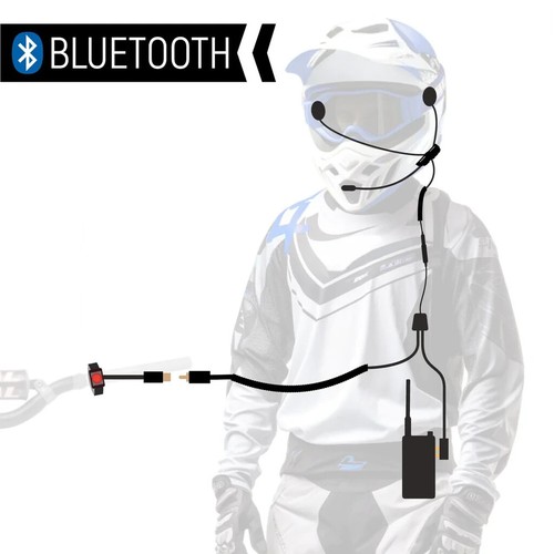 RUGGED BT2 Moto Kit w/o Radio - Bluetooth Headset, Wiring Harness, Push to Talk