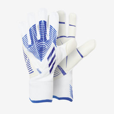Adidas Predator GL Pro Finger Save Soccer Gloves White Blue Size 11.5 HC7817