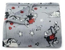 Disney CLASSIC MICKEY Mouse  Friends Plush 5x6  THROW BLANKET The Big One NEW 