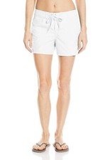 NEW Kanu Stretch Board Shorts 3  Length- Womens Sz 8 White. With Tags