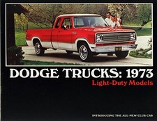 1973 Dodge Adventurer Adventurer Sport Custom Light-Duty Pickup Truck Brochure