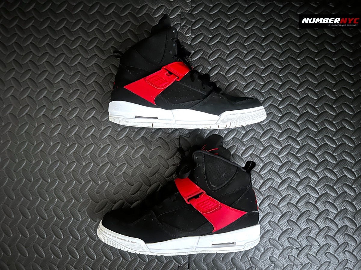Jordan Flight Speed バスケットシューズ 赤黒 Nike Air Jordan Flight 45 High Black Gym Red Size 7Y Youth