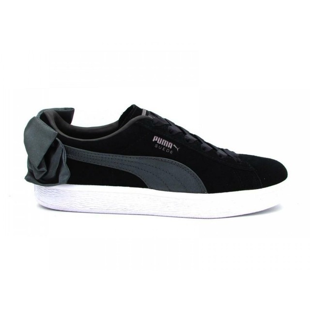 puma suede bow black