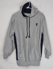 Badger Sport Hoodie Sweatshirt Unisex M Veterinarian Symbol Light Gray/Navy