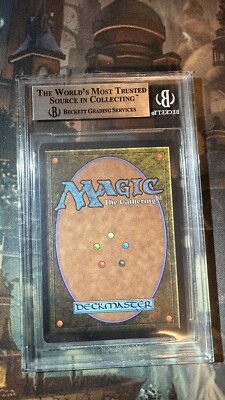mtg arabian nights card back 1993 Magic: The Gathering Drop of Honey CGC 8 Human Knight Ultra Rare MTG Arabian Nights