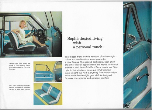 1964 Ford Taunus 17M (P3 generation) car brochure (English language) - Picture 4 of 12