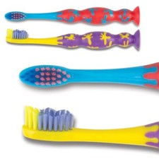 SmileGoods Y272 Child Toothbrushes with Suction Cup Base, 72/Bx. Each