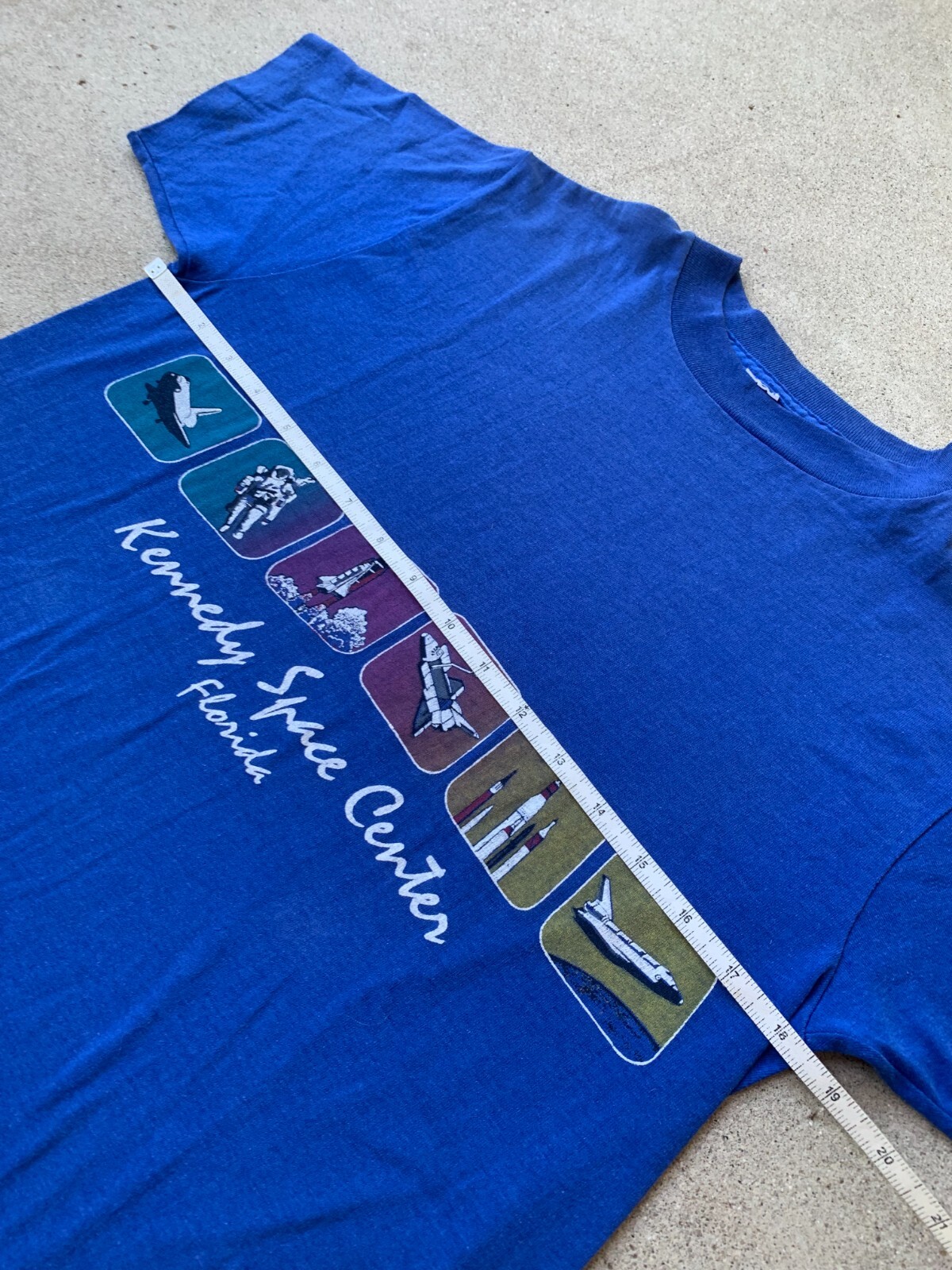 Vintage 70s 80s Kennedy Space Center florida T shirt … - Gem