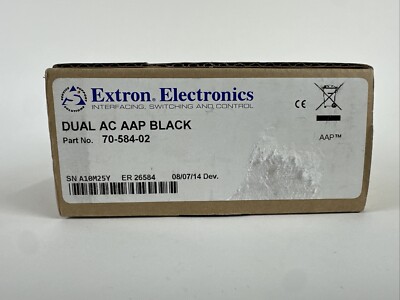 Extron Dual AC AAP Black 70-584-02 New